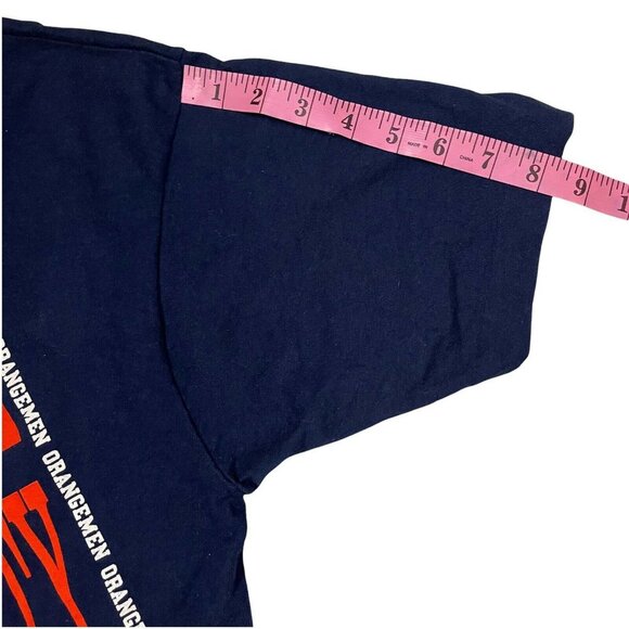 Vintage Syracuse University Orangemen T-shirt USA Large 2 Sided Graphic Print - Picture 7 of 12